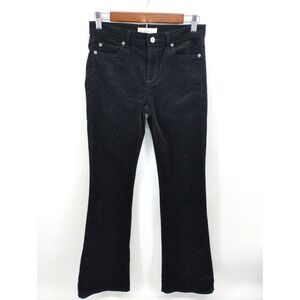 Gap Jeans Womens 27 Black Stretch Corduroy Perfect Boot Cut Mid Rise Preppy